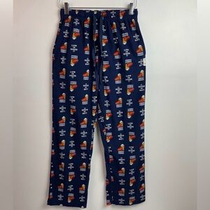Men's LIFE IS GOOD BEER FOOTBALL Sunday Funday Pajama PJ Lounge Pants Size L